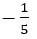 מינוס חמישית, אחד מהמסיחים בשאלת אלגברה מתוך מבחן מימד לדוגמא